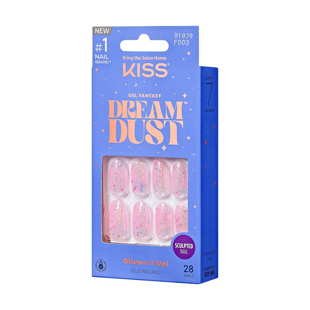 KISS Gel Fantasy Dreamdust Nails