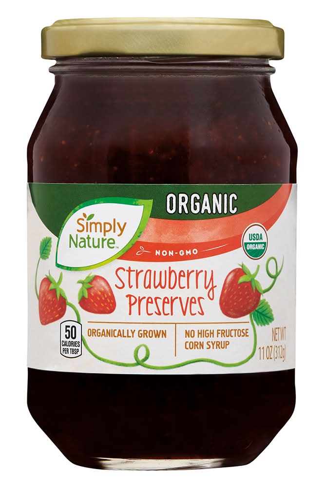 Simply Nature Organic Preserves, Strawberry (11 oz)