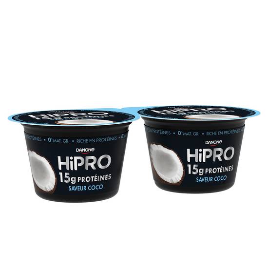 Danone - Hipro yaourt coco protéiné 0% mg (2 pièces), Delivery Near You