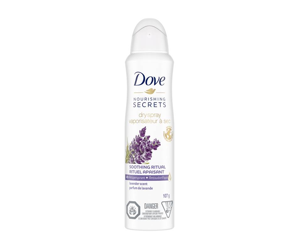 Dove antisudorifique en vaporisateur à sec lavande & rose dove (107g antisudorifique) - dry spray antiperspirant lavender scent (107 g)