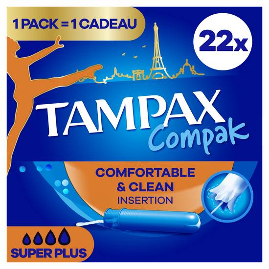 Tampax - Compak super plus tampons avec applicateur (female)