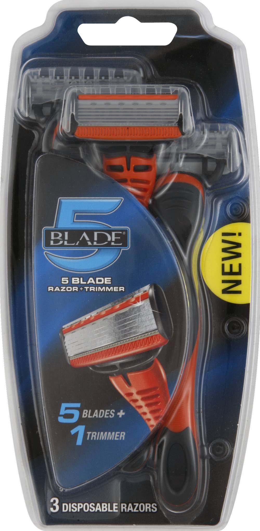 5 Blade Razors (3 ct)