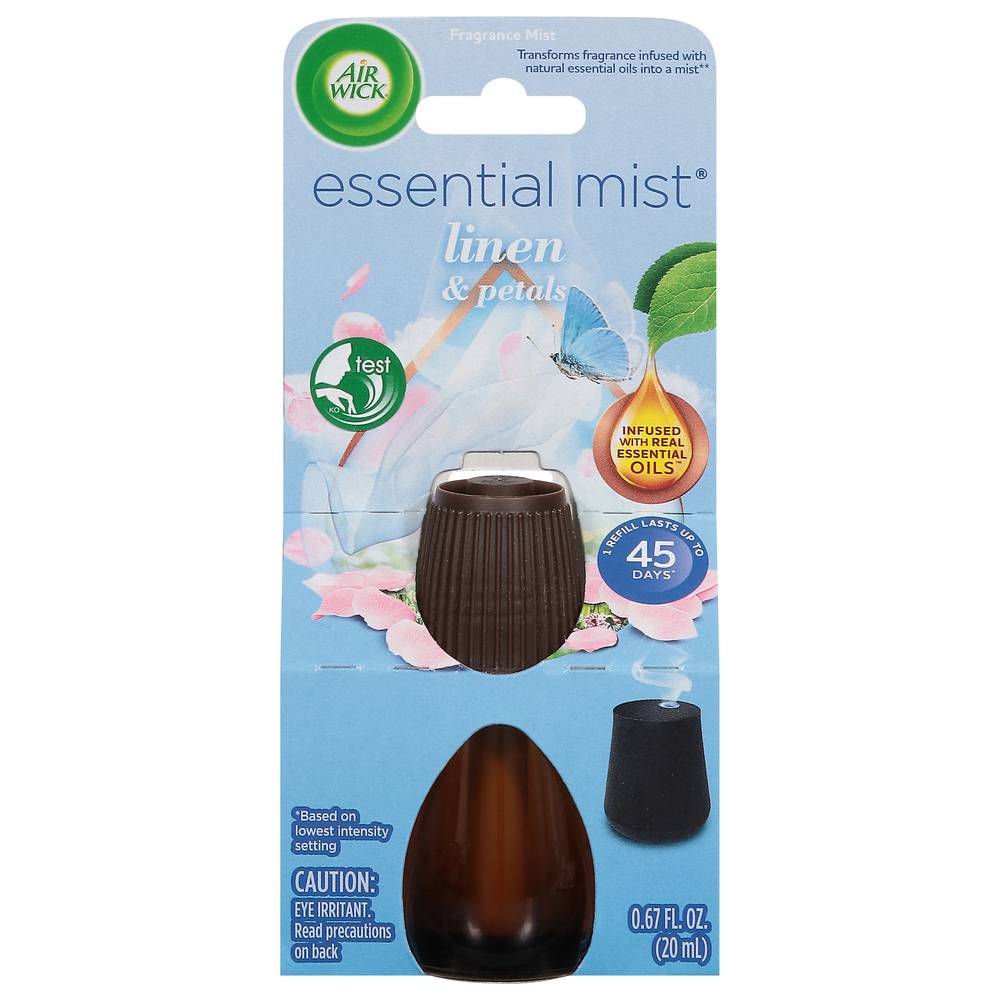 Air Wick Essential Mist Linen & Petals Scented Oil Refill