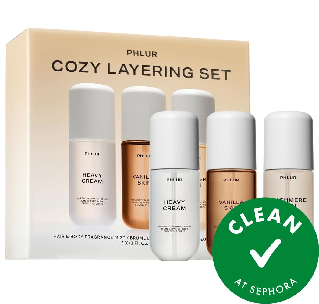 Phlur Cozy Layering Body Mist Trio Set