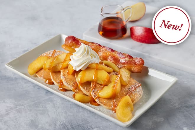 Kids Caramel Apple Pancakes