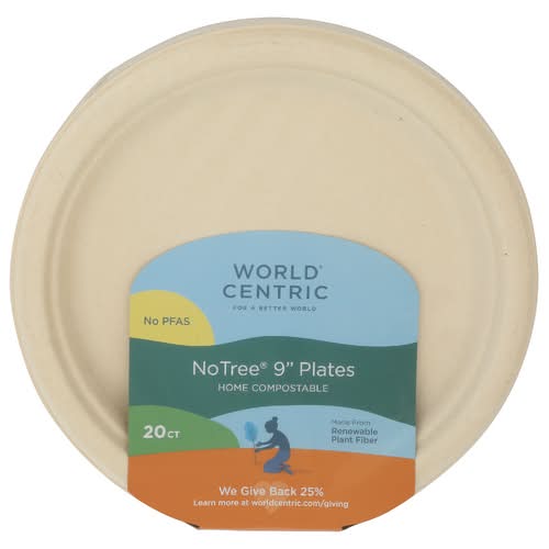 World Centric 9 Inch Fiber Plates