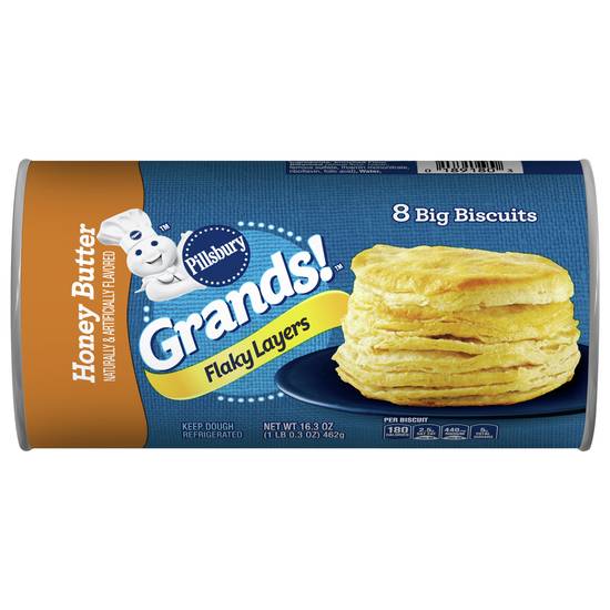 Pillsbury Grands Honey Butter Flaky Layers Biscuits (8 ct)