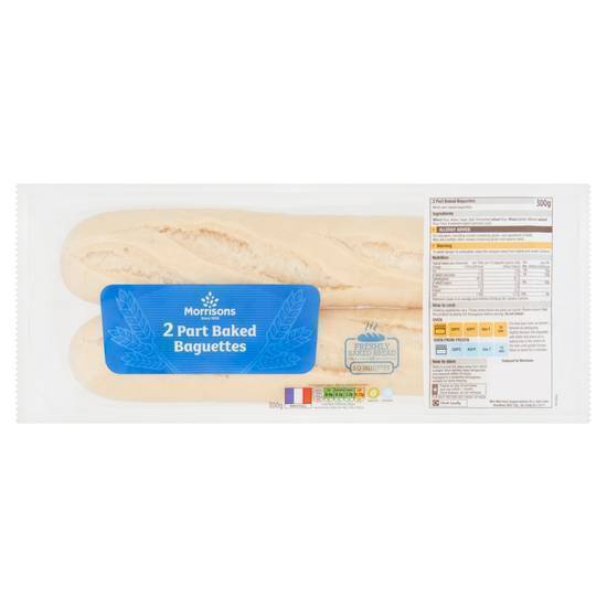 Morrisons Part Bake Baguette 2pk