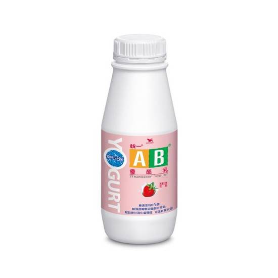 AB草莓優酪乳瓶206ml瓶