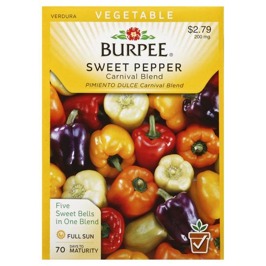 Burpee Sweet Pepper Seeds (200 mg)