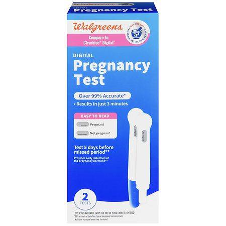 Walgreens Digital Pregnancy Test - 2.0 Ea