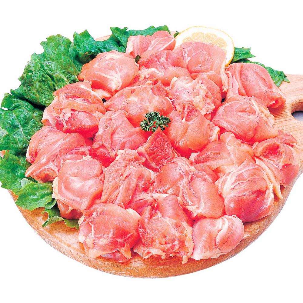 若どりもも肉唐揚用　100g当り本体価格156円/1パック(245g)