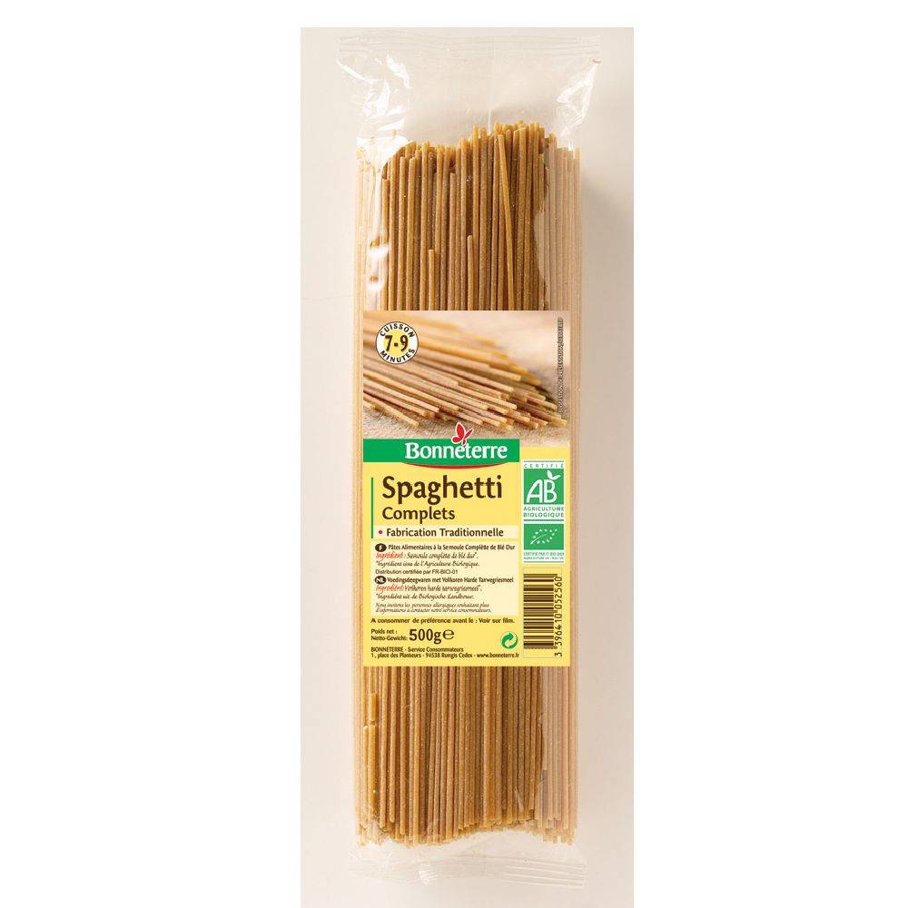 Spaghetti complets 500g - BONNETERRE - BIO