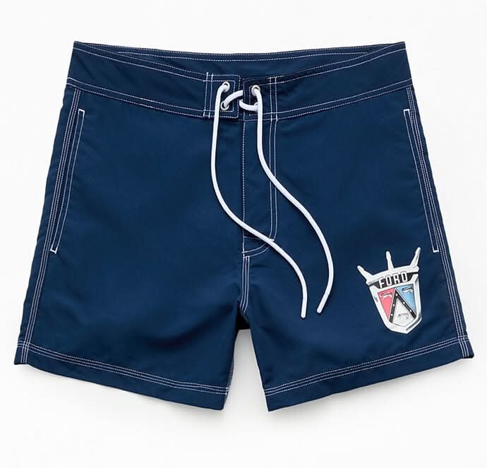 FORD Men's Crown 4.5" Boardshorts Blue 32