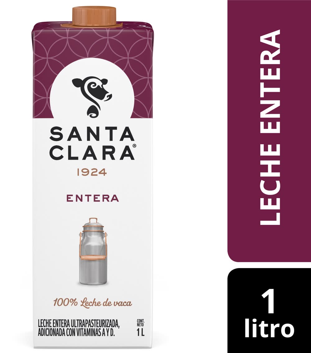 Santa Clara · Leche entera (1 L)