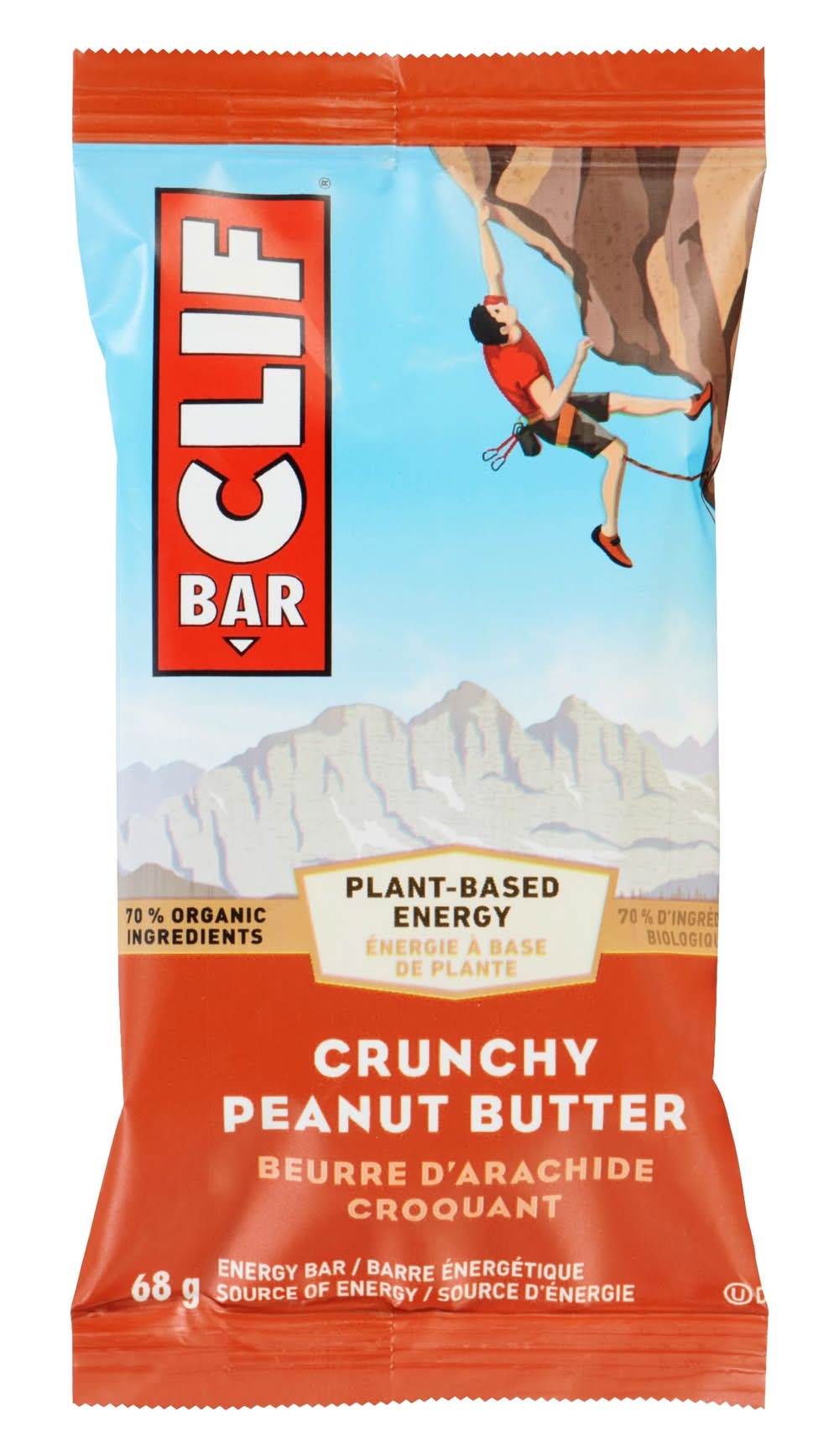CLIF Bar beurrre arachide (68 g) - energy bar, crunchy peanut butter (68 g)