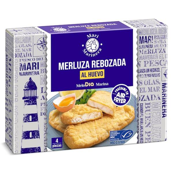 Merluza rebozada al huevo MSC Mari Marinera caja 340 g