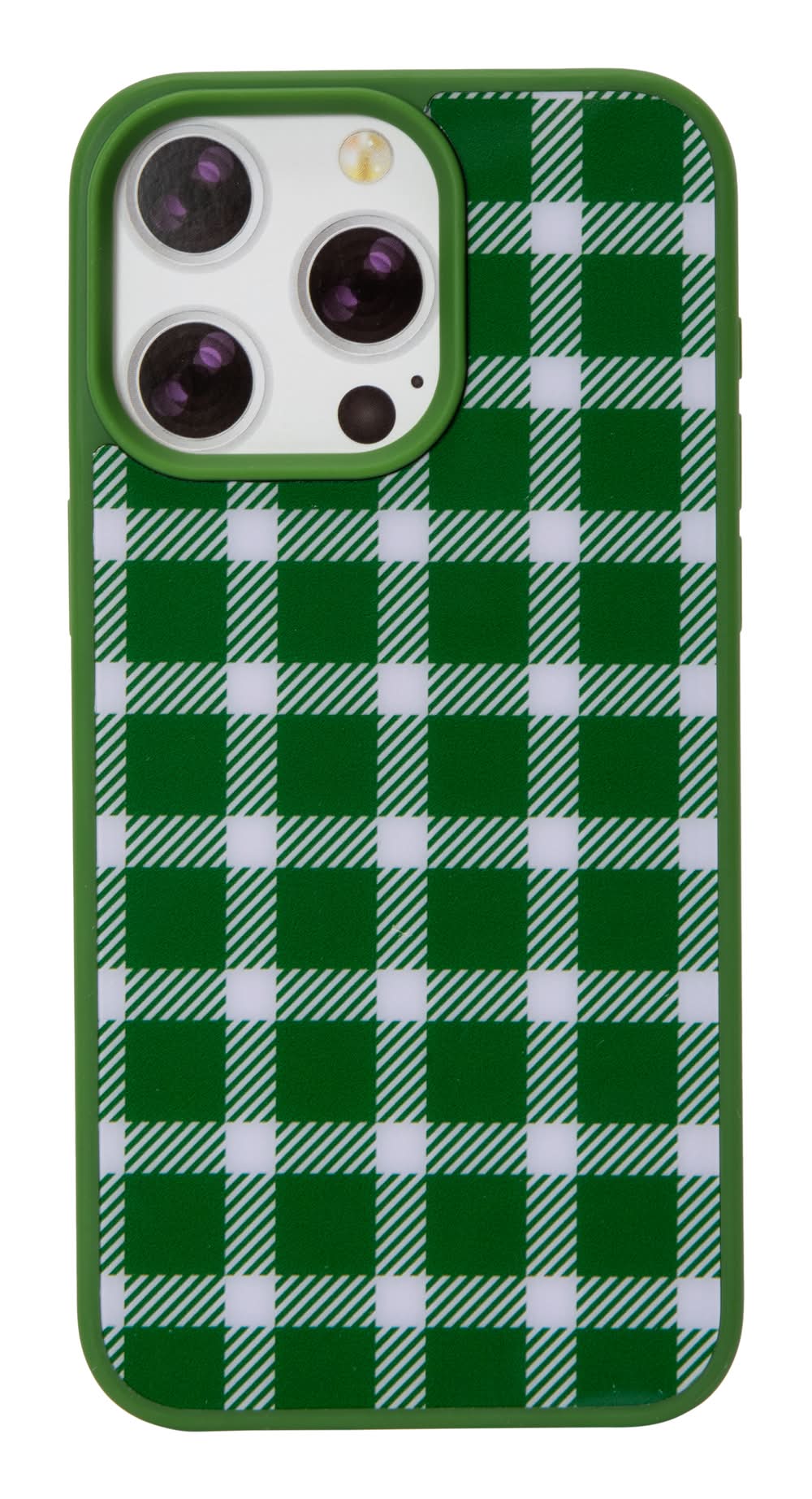 iPhone 15 Pro Max® Tempered Glass Phone Case Plaid
