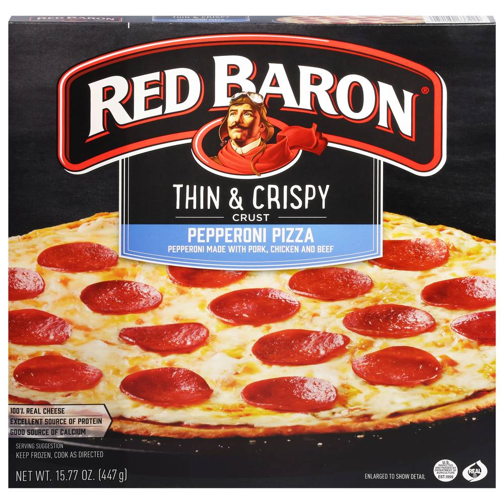 Red Baron Thin & Crispy Crust Pepperoni Pizza (15.8 oz)