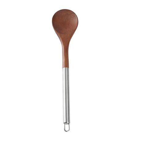 Mainstays Acacia Wood and Stainless Steel Solid Spoon
