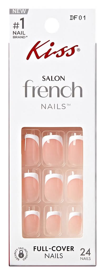 KISS Salon Full Covered French Press on Nails (24 ct)