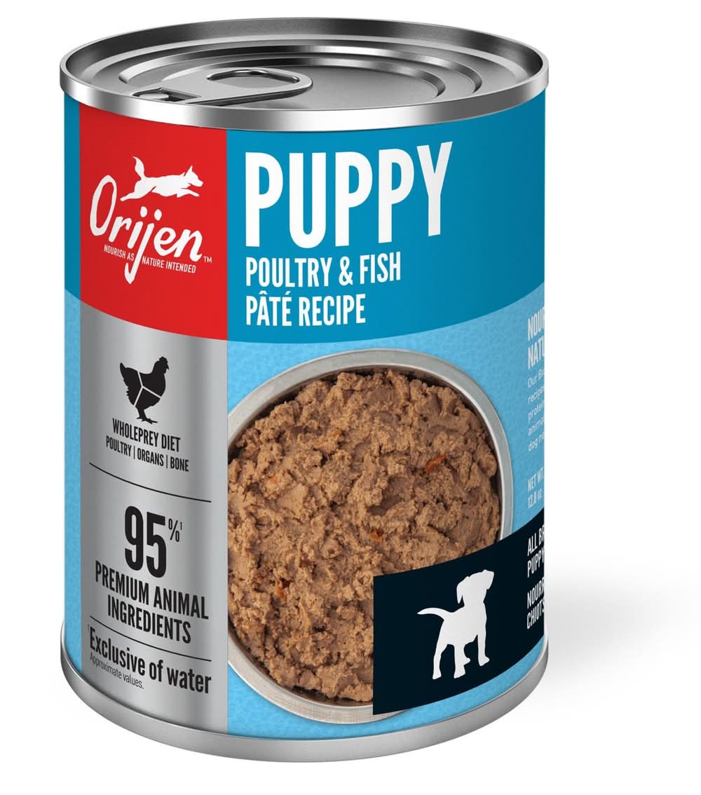 ORIJEN Poultry & Fish Pate Recipe Puppy Dog Food, 12.8 oz