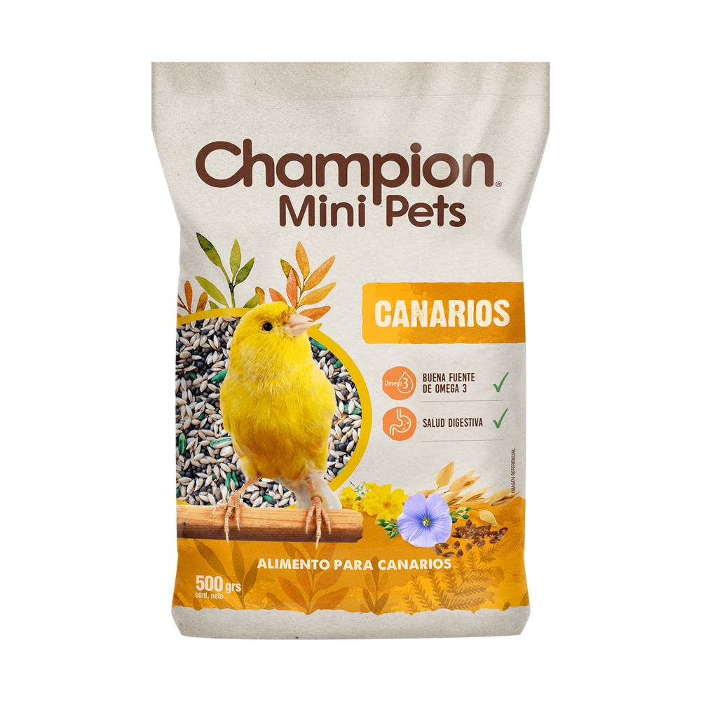 Champion mini pets alimento para canarios (bolsa 500 g)
