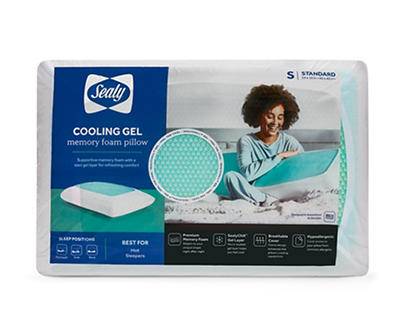 Sealy Gel Memory Foam Pillow, White