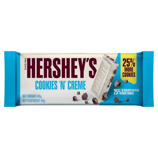 Hershey's Cookies-Creme, White Chocolate Bar (40g)