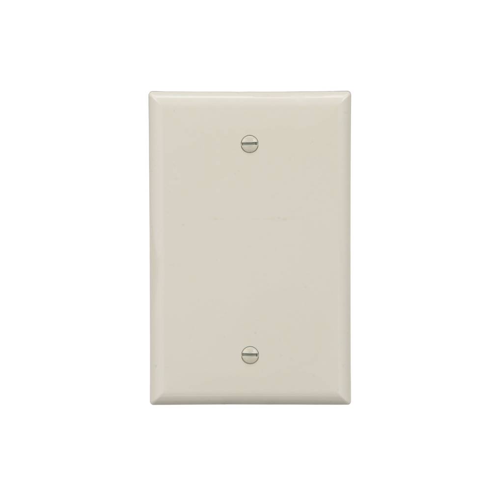 Eaton 1-Gang Midsize Light Almond Polycarbonate Indoor Blank Wall Plate | PJ13LA-F-LW