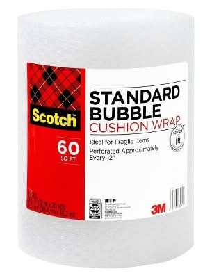 Scotch Cushion Wrap Standard Bubble, 12in x 240ft