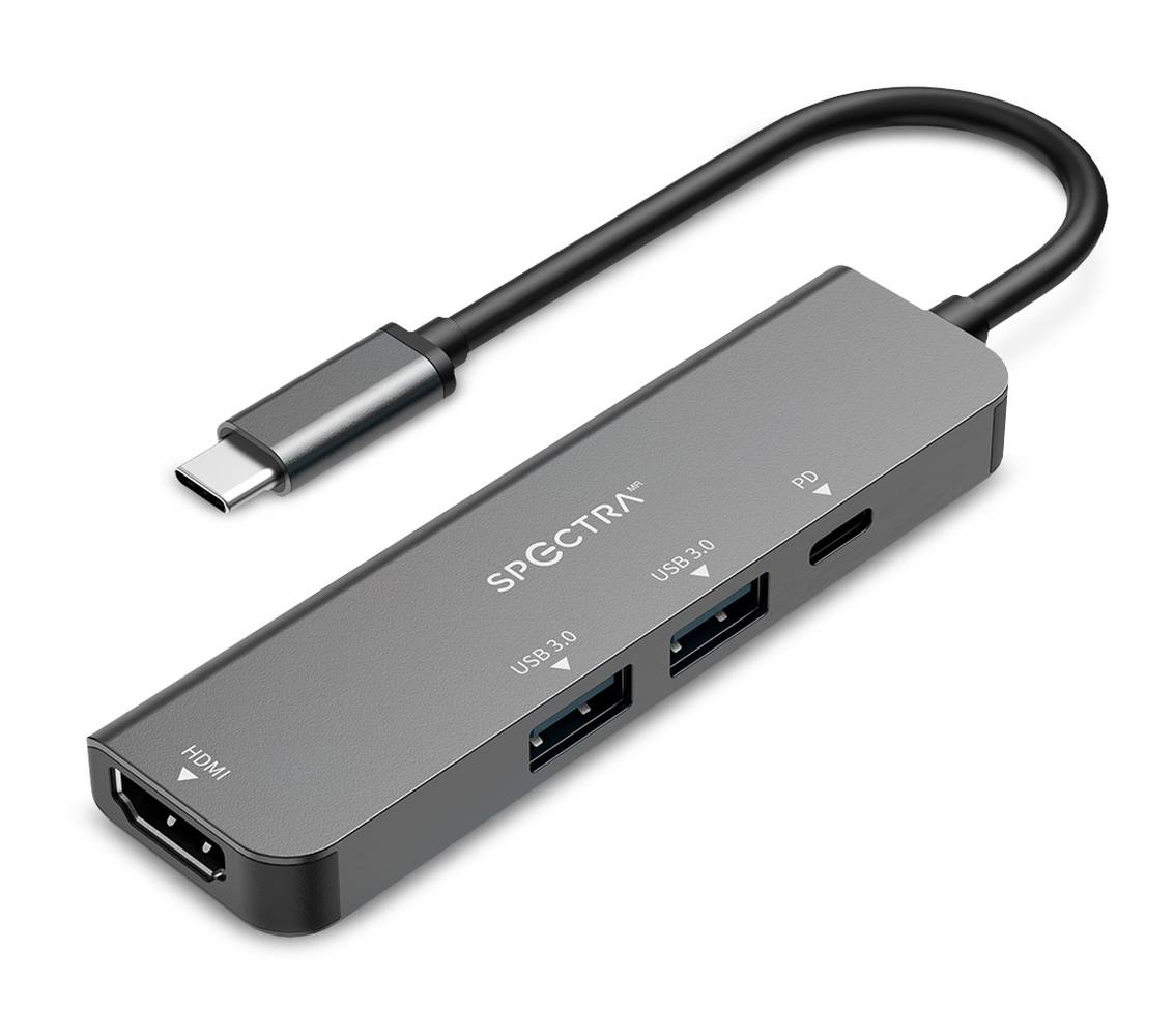 Spectra · Hub usb tipo c mw-f con 4 puertos
