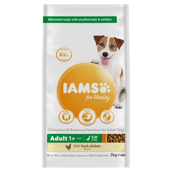 Iams Fresh Chicken, Small -Medium, Advanced Nutrition Fresh Dry Dog Food (2kg)