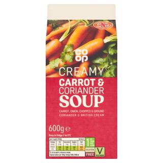 Co-op Creamy Carrot & Coriander Soup 600g