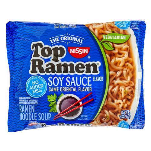 Nissin Top Ramen Noodle Soup (soy sauce)