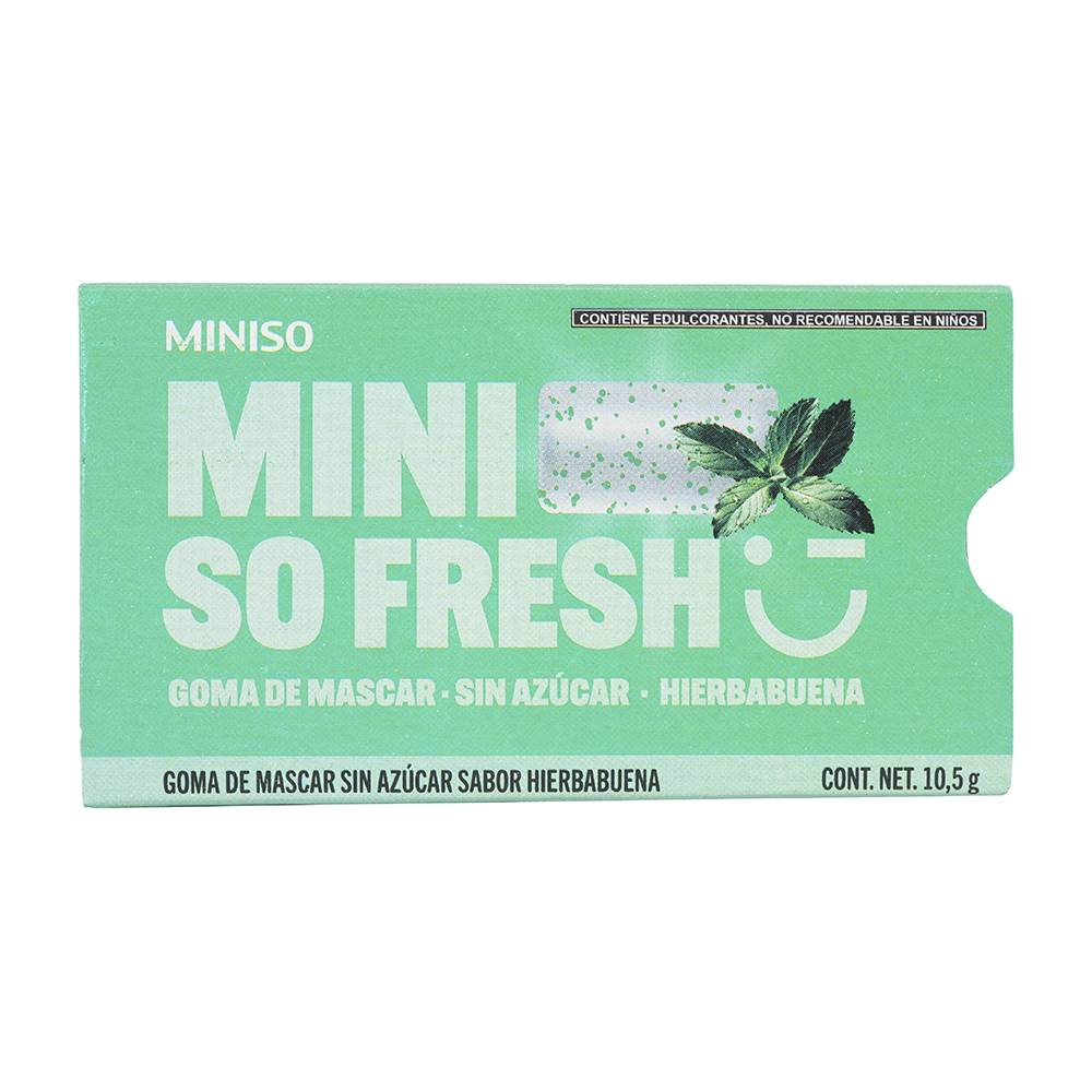Miniso chicle fresh hierbabuena (1 pieza)