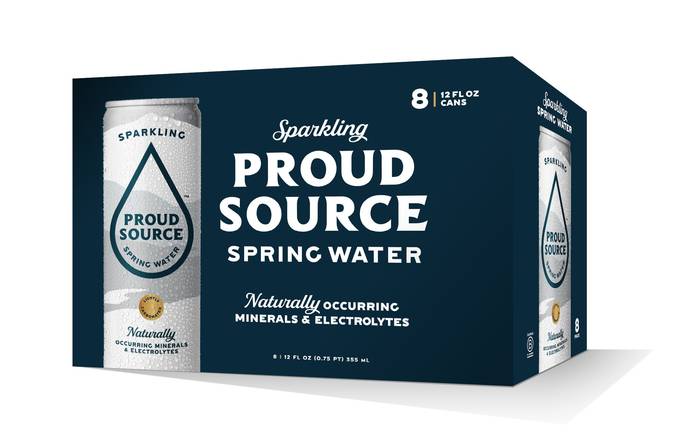 Order Proud Source Sparkling Spring Water (12 oz x 9 ct) food online from Rite Aid store, Shawnee on bringmethat.com