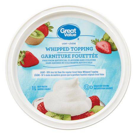 Great Value Light Whipped Topping (1 L)