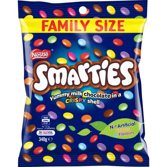 Smarties Milk Chocolate Family Share Bag 340g