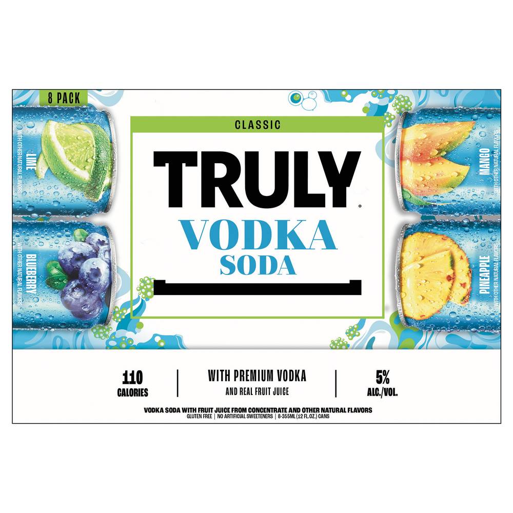 Truly Vodka Soda Classic Variety pack (8ct 12 fl oz )