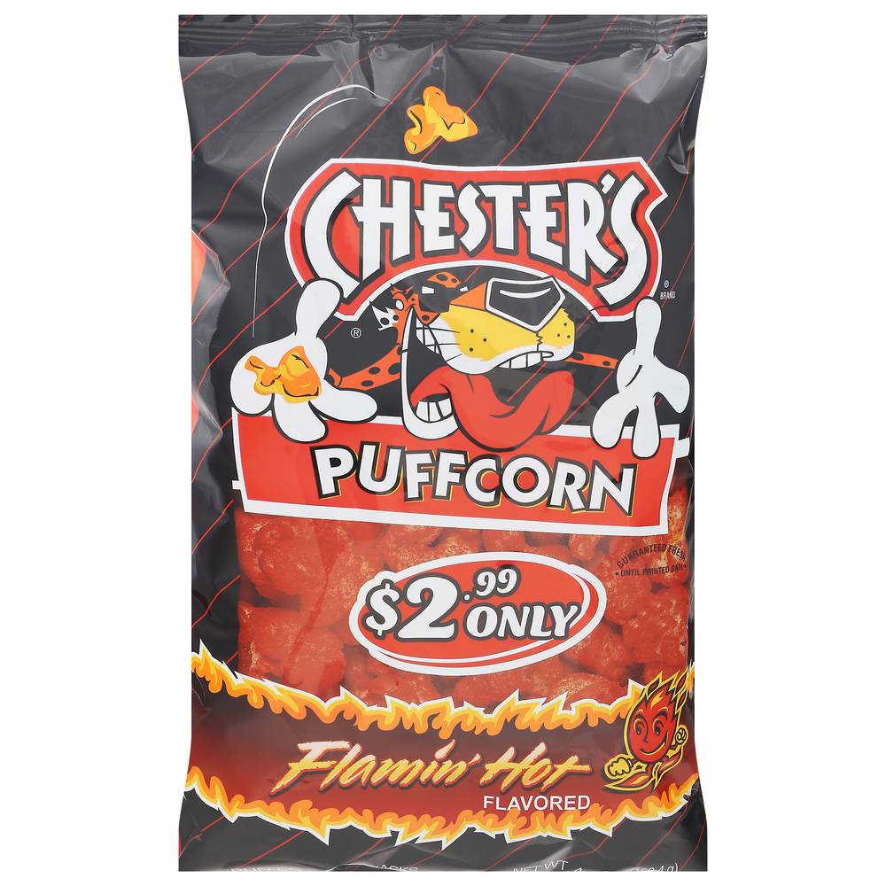 Chester's Puffed Corn Snacks, Flamin Hot (4.25 oz)