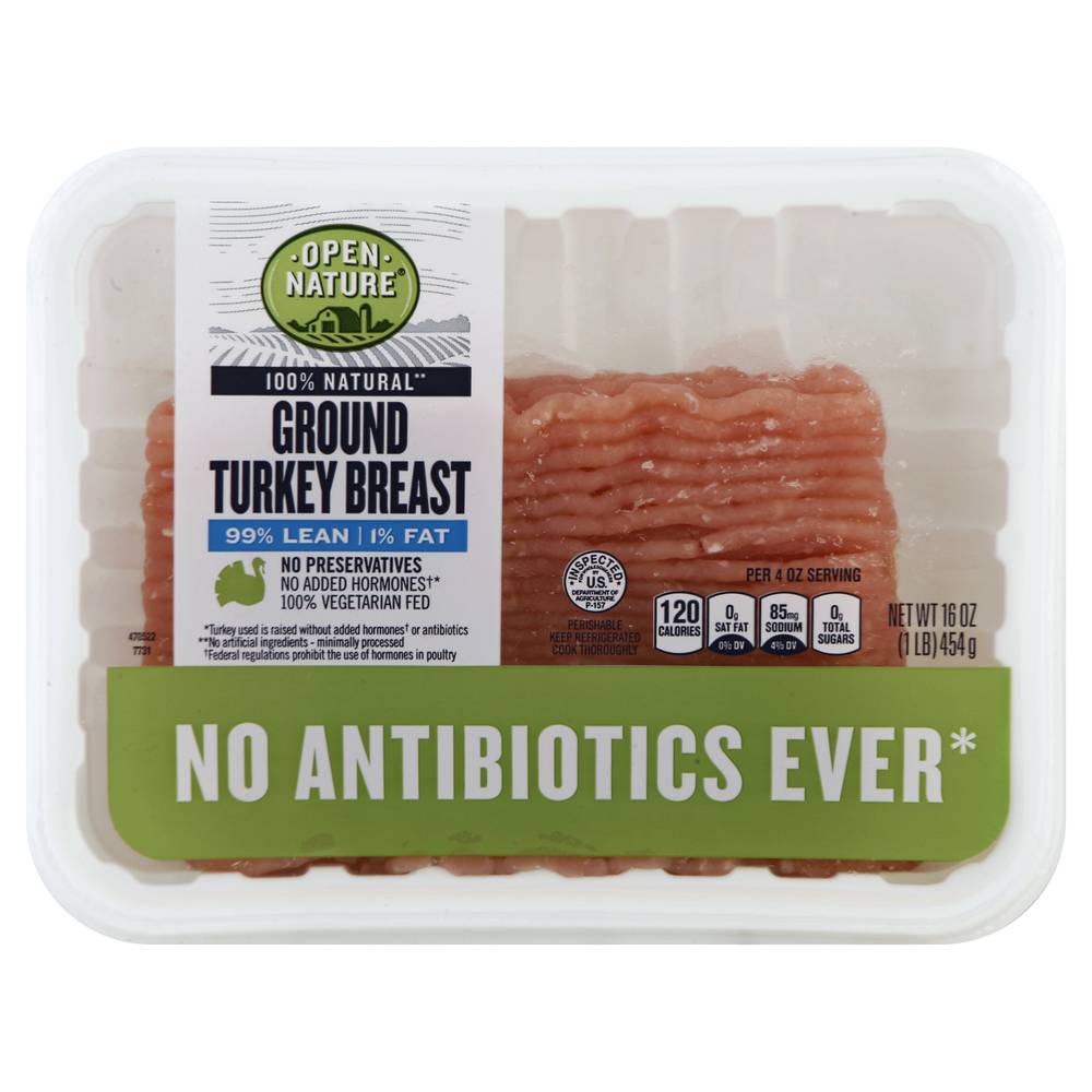 Open Nature Ground Turkey Breast (16 oz)