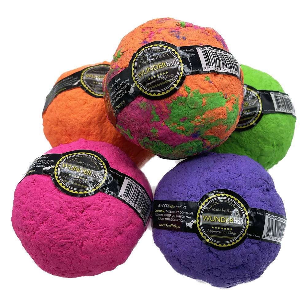 WACKYwalk'r WUNDERball Dog Toy (COLOR VARIES) (Color: Assorted, Size: Medium)
