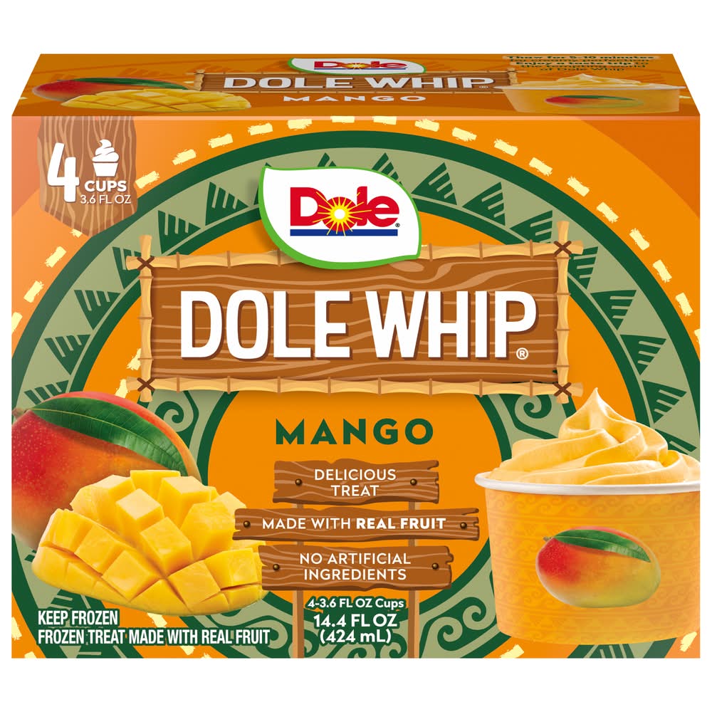 Dole Whip Treat, Mango (3.6 fl oz, 4 ct)