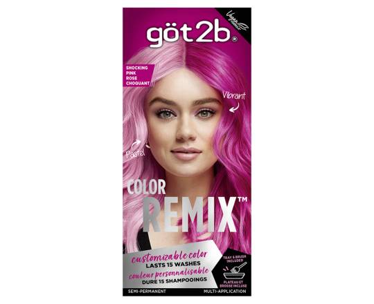 Got2b Color Remix Semi Permanent Hair Color (093 shocking pink)