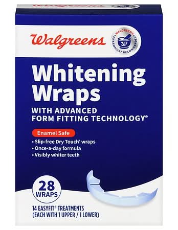 Walgreens Whitening Wraps With Advanced Form Fitting Technology Mint