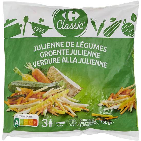 Carrefour Classic' - Mélange de 4 Légumes coupés en julienne