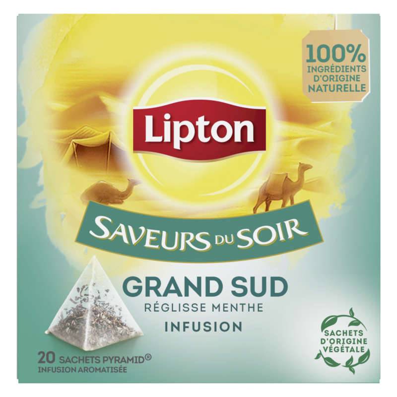 Lipton Infusion Grand Sud Menthe Et Réglisse 20 Sachets Pyramid®