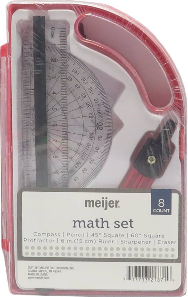 Meijer 8PC Math Set