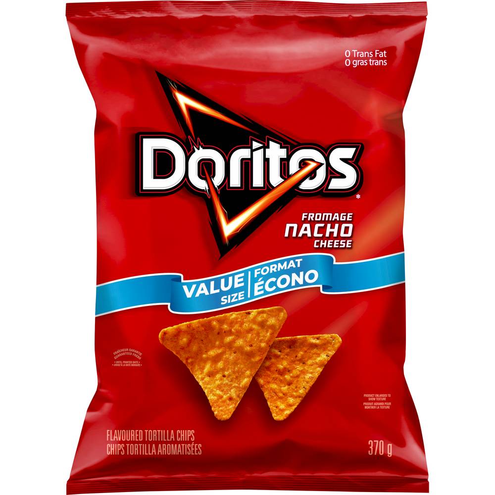 Doritos Nacho Cheese Tortilla Chips (370 g)